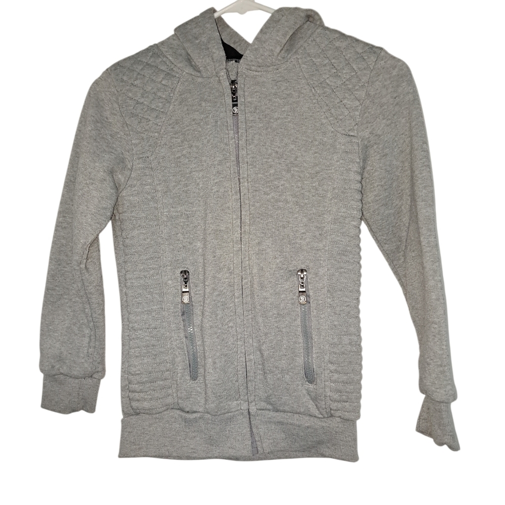 Street Rules Boy's Gray Full-zip Hoodie